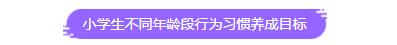 小学生不同年龄段行为习惯养成目标大盘点1